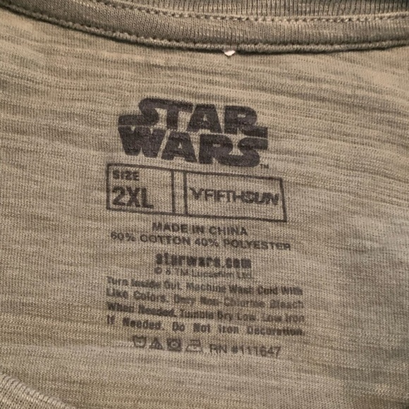 Star Wars Yoda Best Dad Ever T-Shirt Men's Size 2XL Short Sleeve Olive Green - Picture 6 of 9